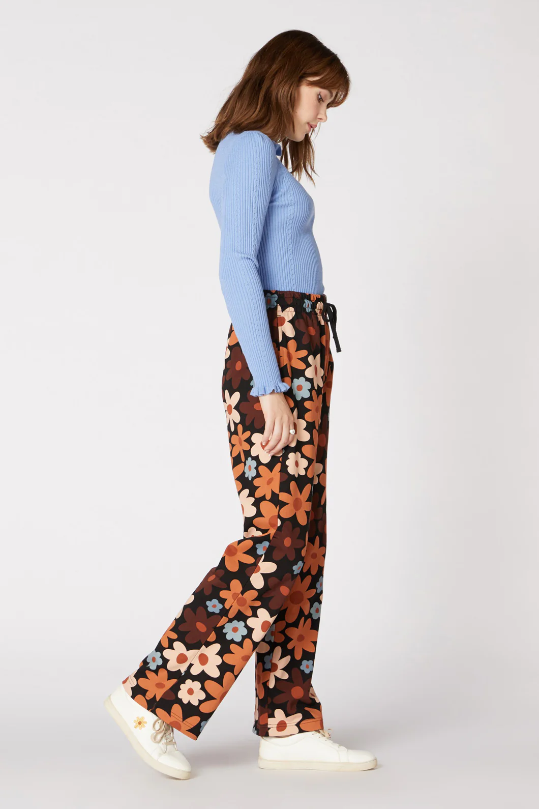 60s Daisy Floral Stra Leg Pan - Image 3