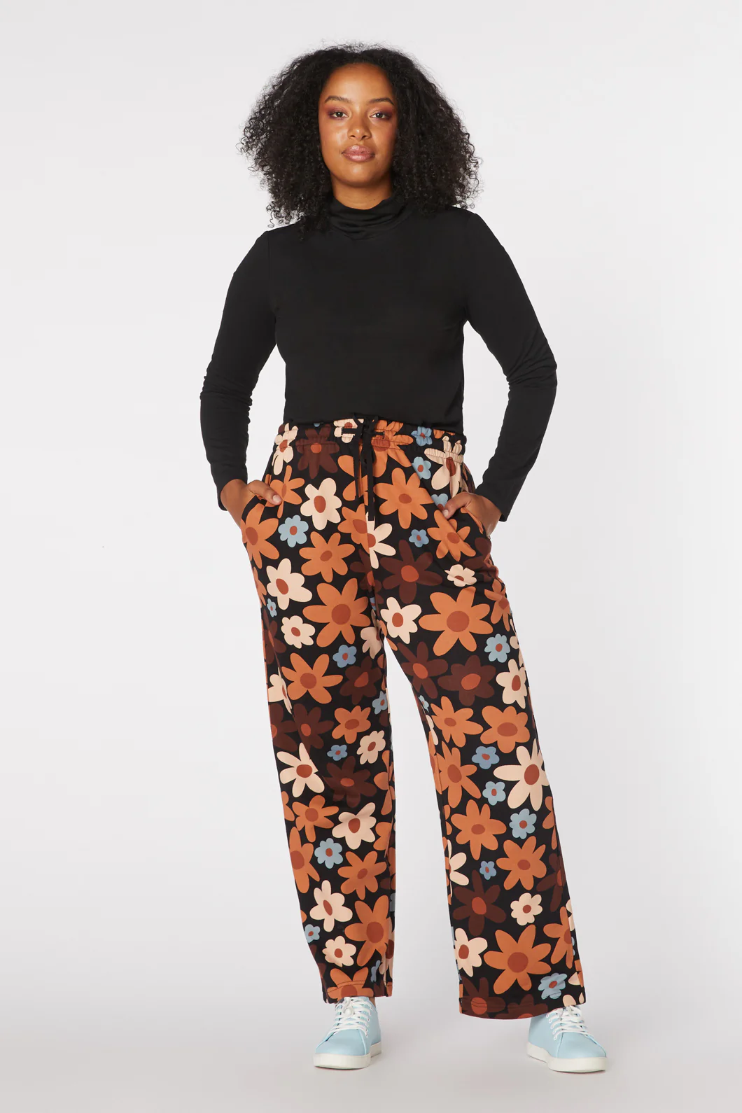 60s Daisy Floral Stra Leg Pan - Image 7
