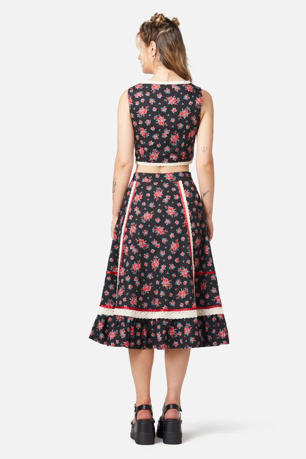 70S Prairie Rose Bustier Top - Image 4