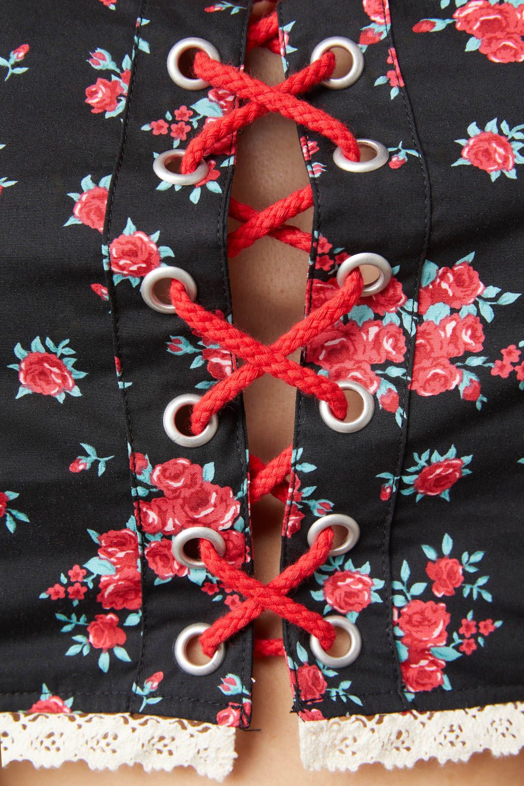70S Prairie Rose Bustier Top - Image 5