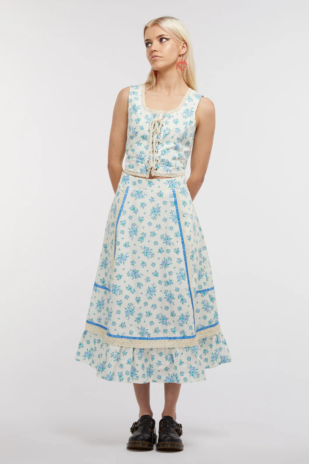 70S Prairie Rose Bustier Top - Image 9
