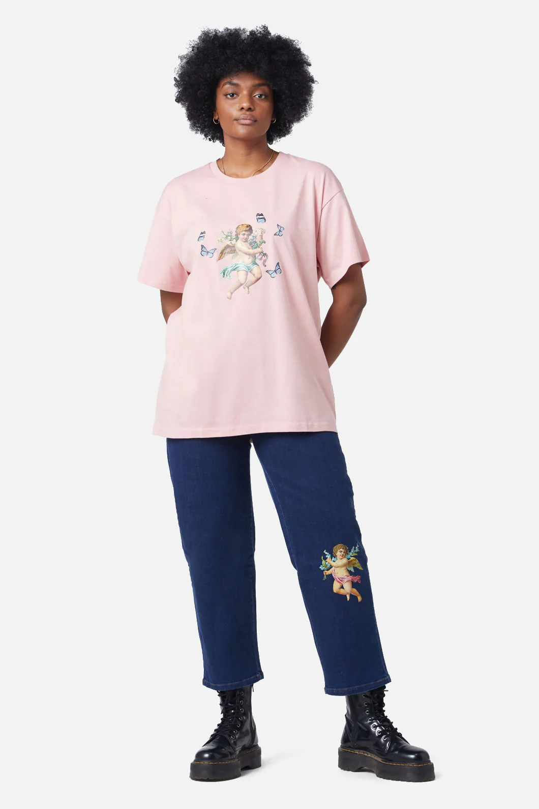 90S Cherub Oversized Tee - Image 2