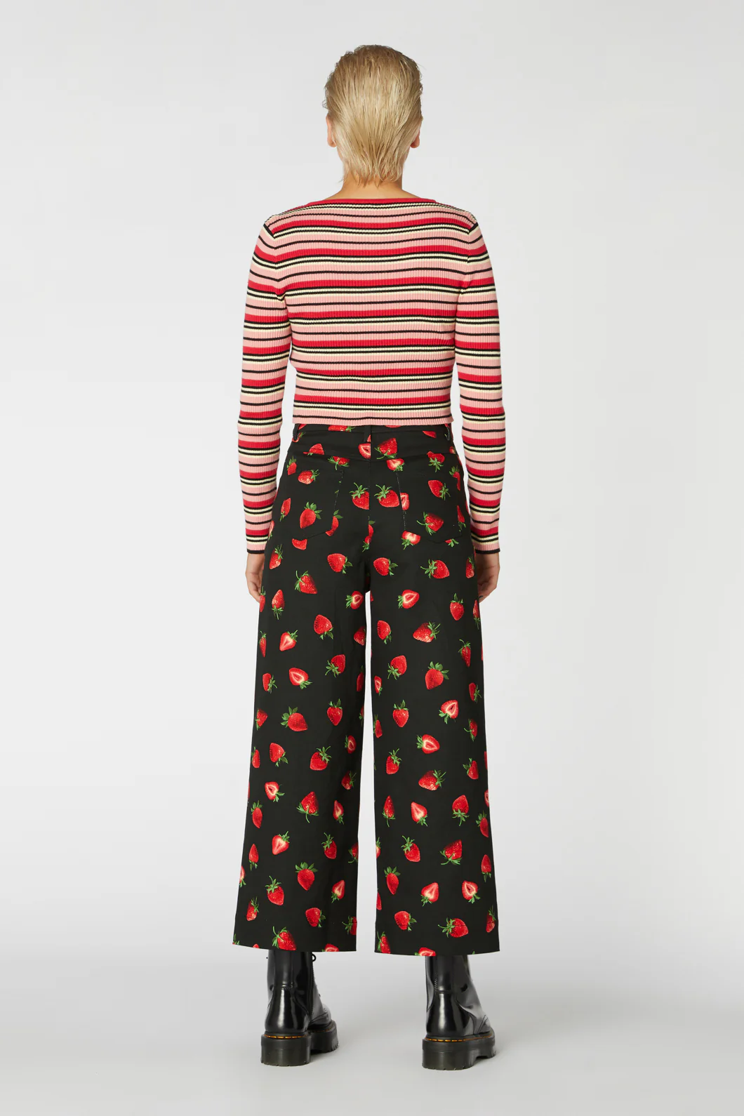 90S Fetch Stripey Crop Knit - Image 4