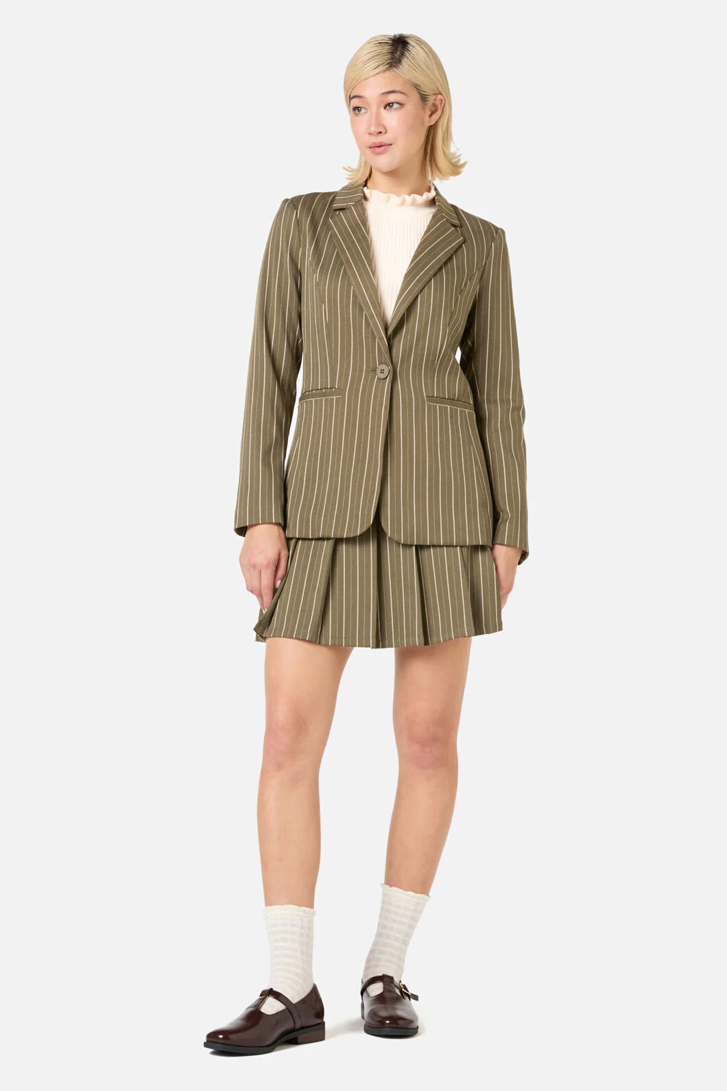 Abby Pinstripe Jacket - Image 2