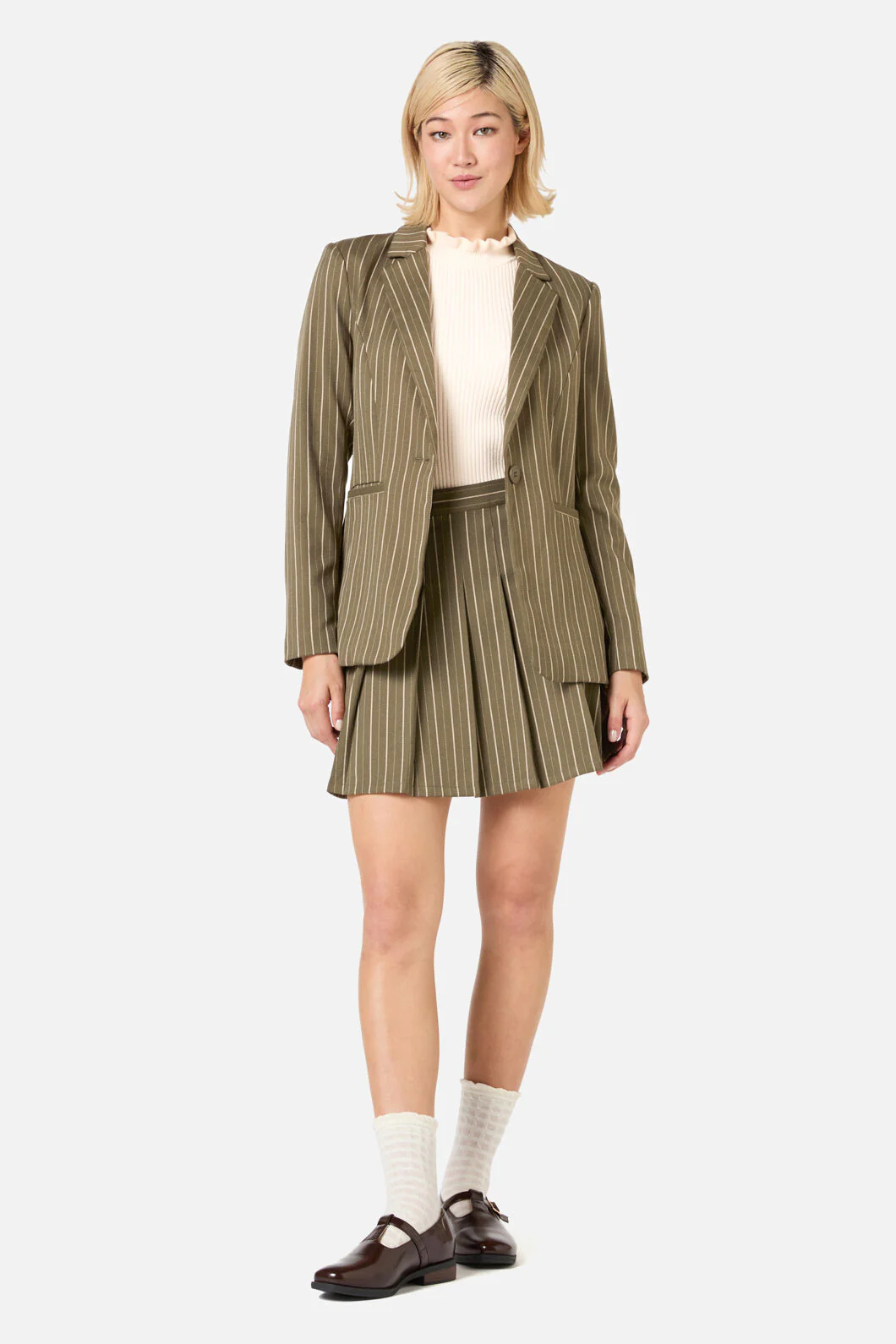 Abby Pinstripe Jacket - Image 3