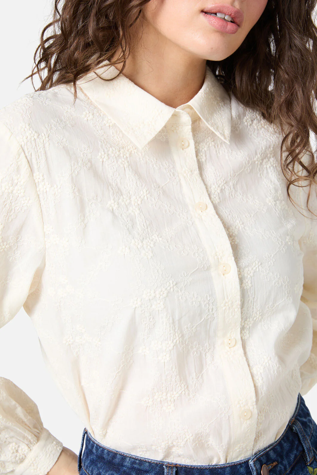 Ada Embroidered Flower Shirt - Image 16