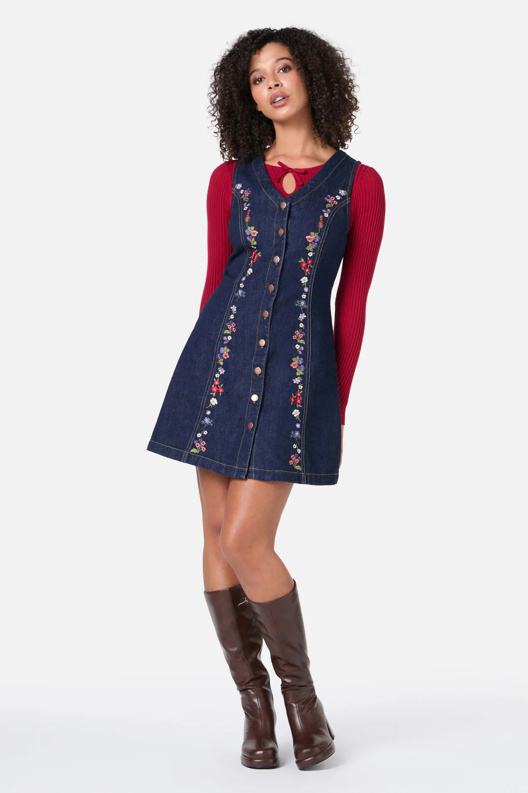 Ada Embroidered Pinafore - Image 2