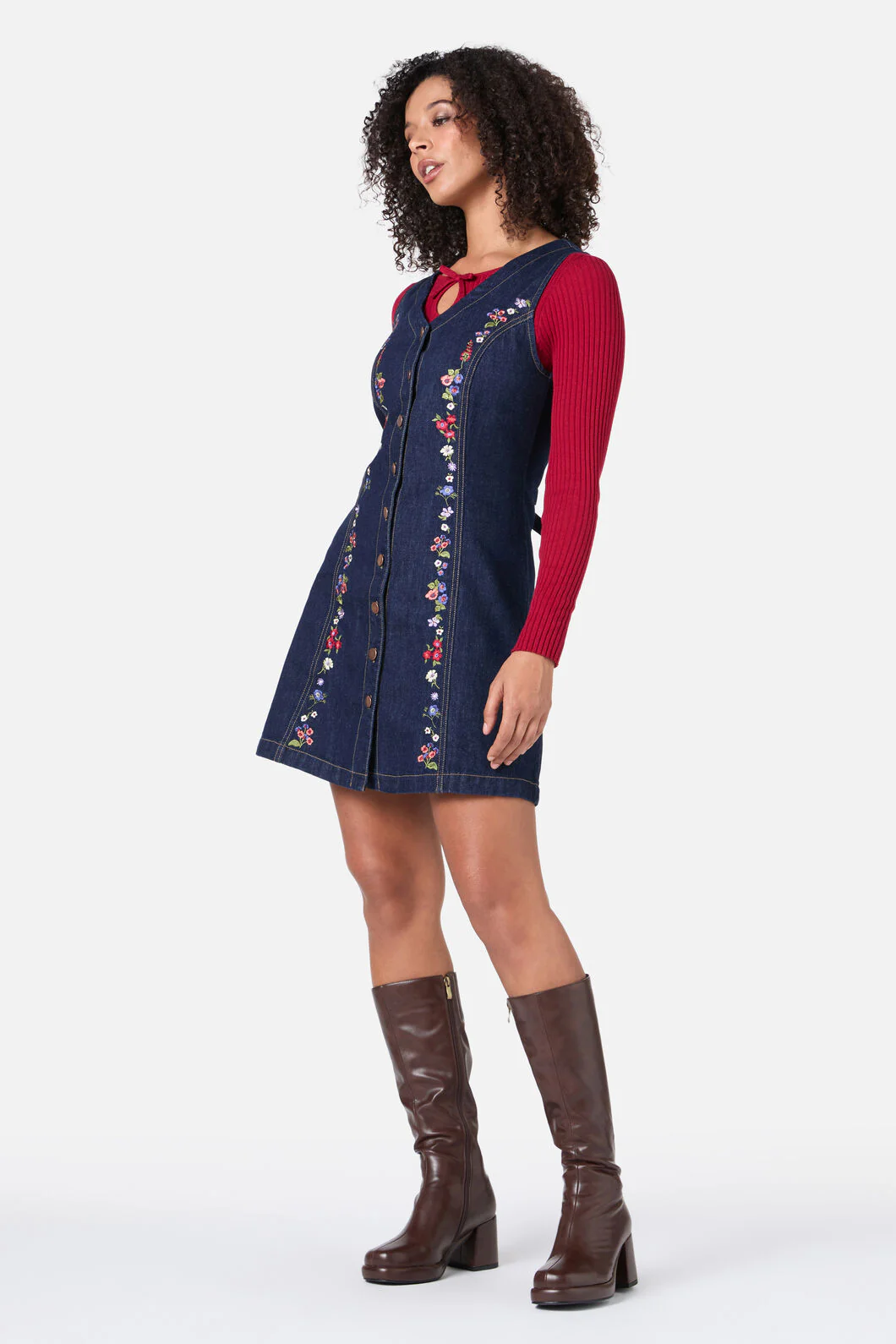Ada Embroidered Pinafore - Image 3