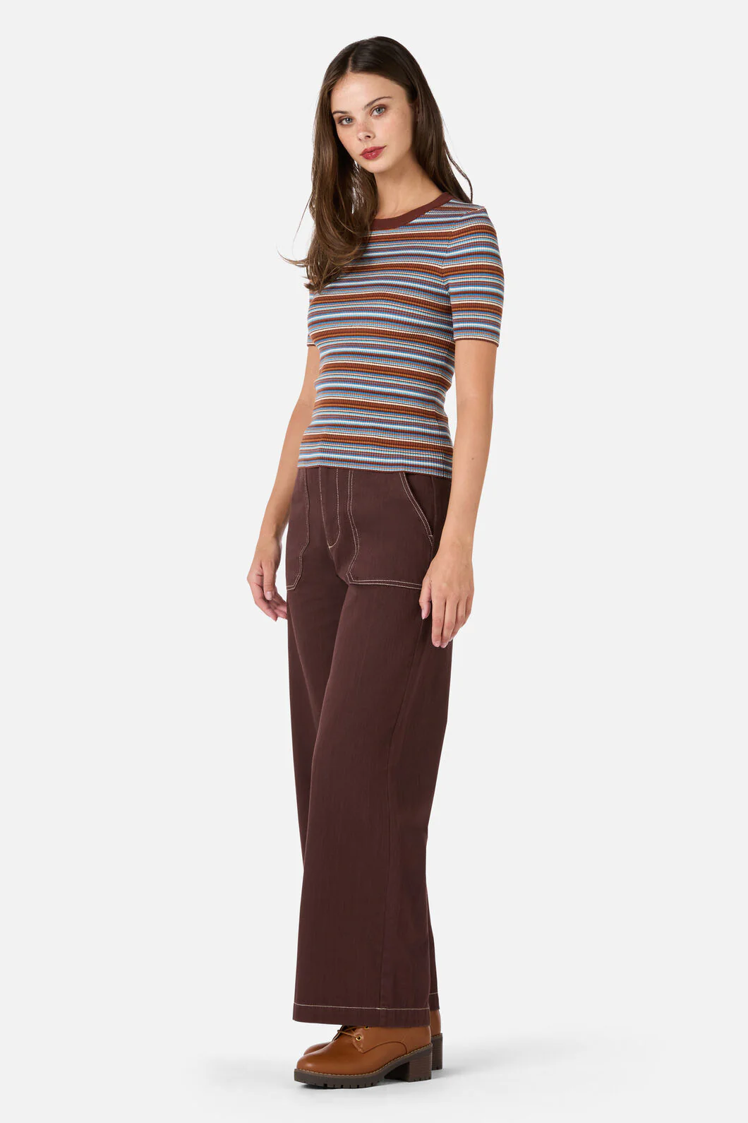 Adelaide Stripe Rib Knit Top - Image 4