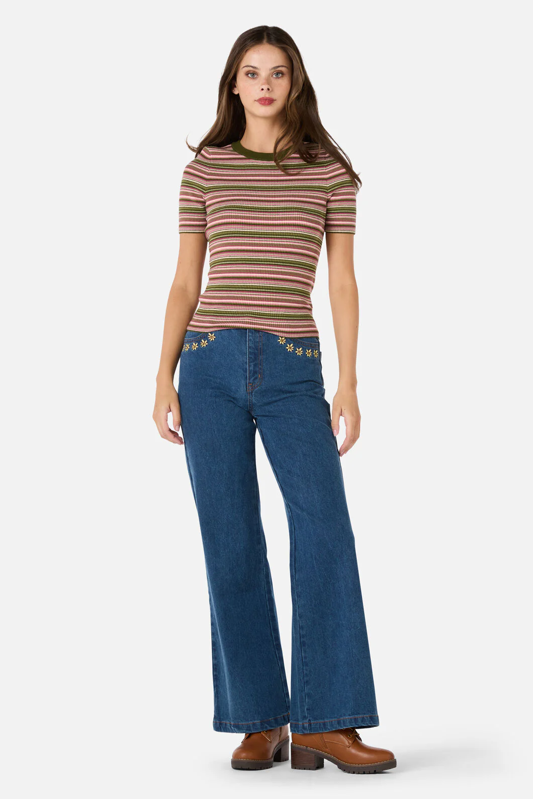 Adelaide Stripe Rib Knit Top - Image 8