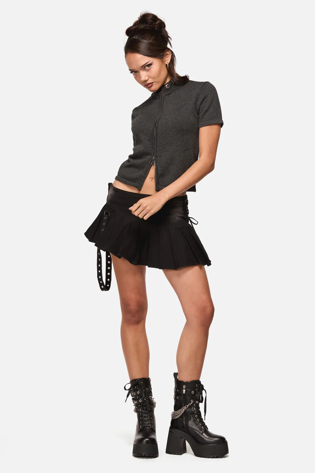 Afterlife Goth Mini Skort