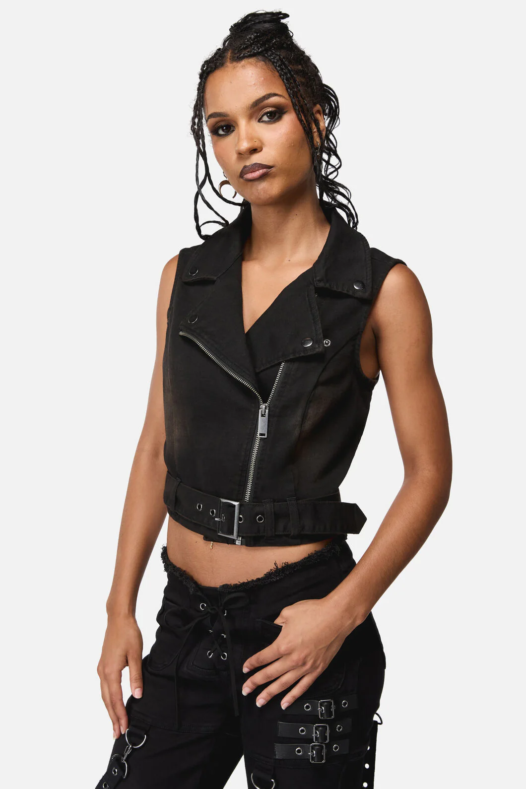 Afterlife Goth Trim Vest - Image 2