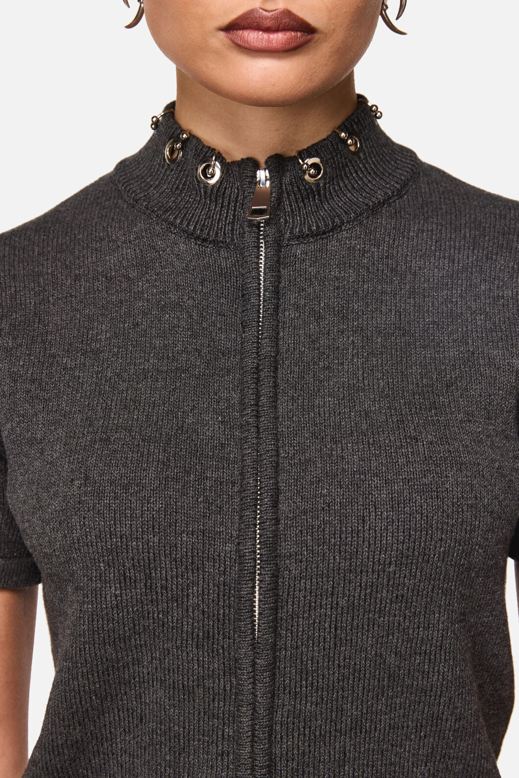Afterlife Goth Zip Cardi - Image 5