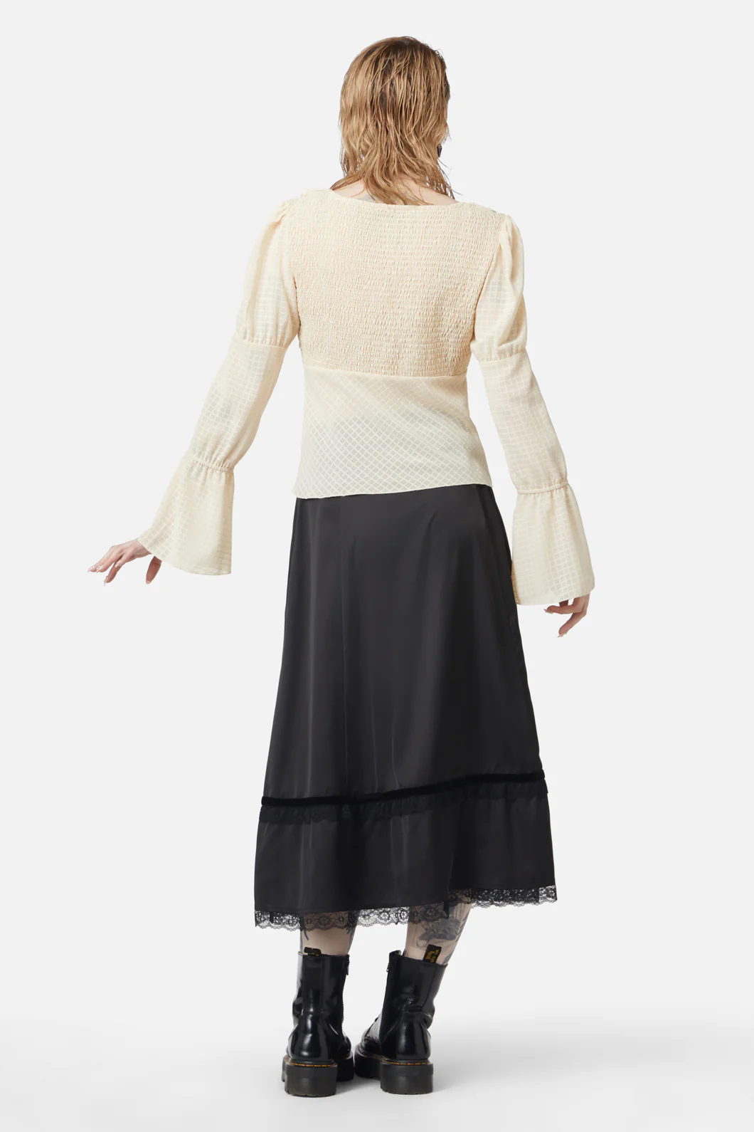All Of White Sheer Blouse - Image 5