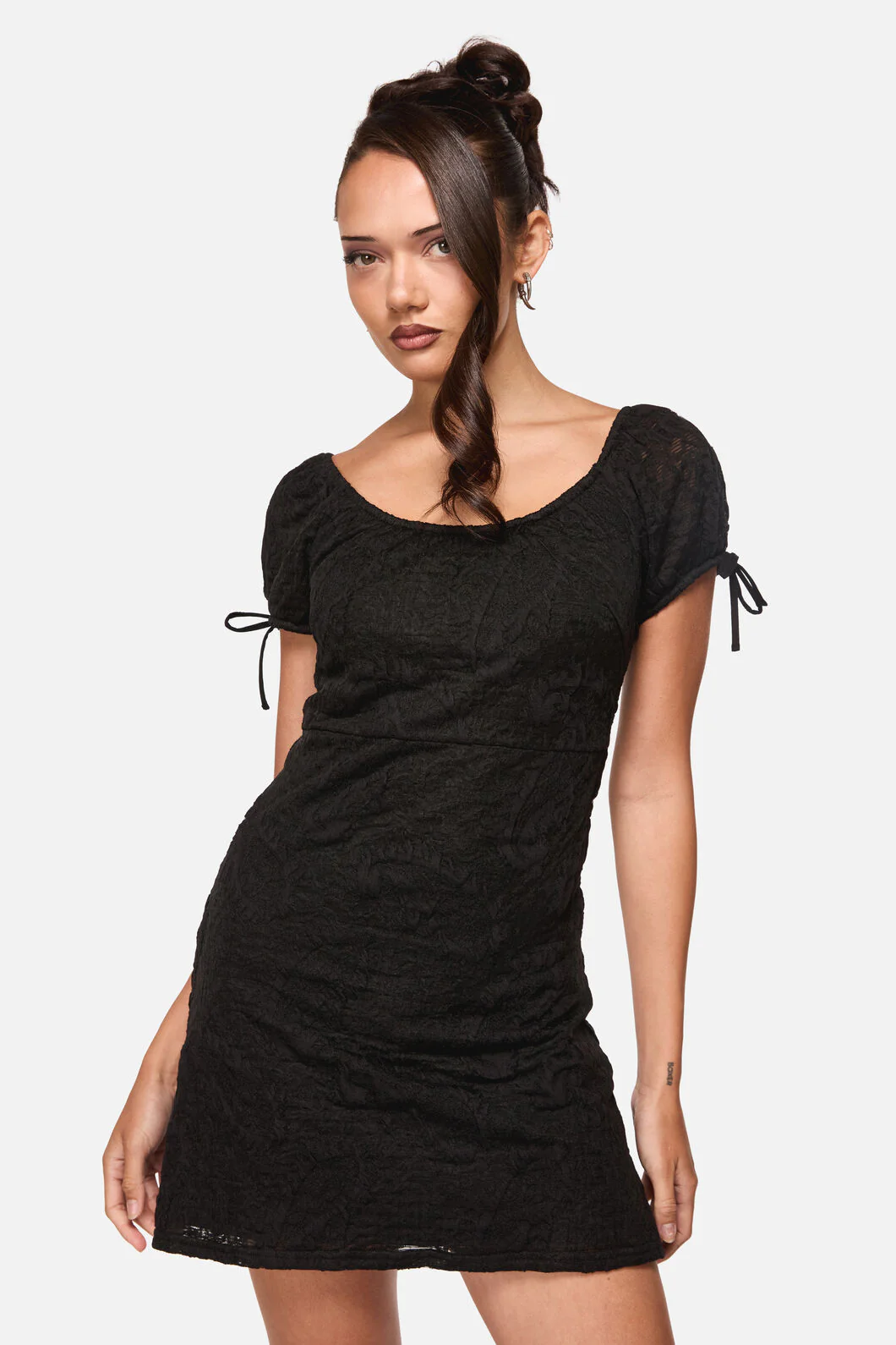 Altar Lace Goth Mini Dress - Image 2