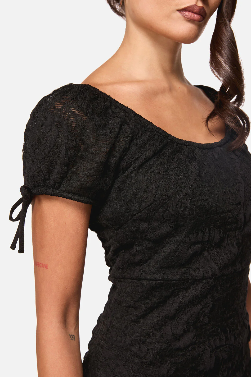 Altar Lace Goth Mini Dress - Image 5
