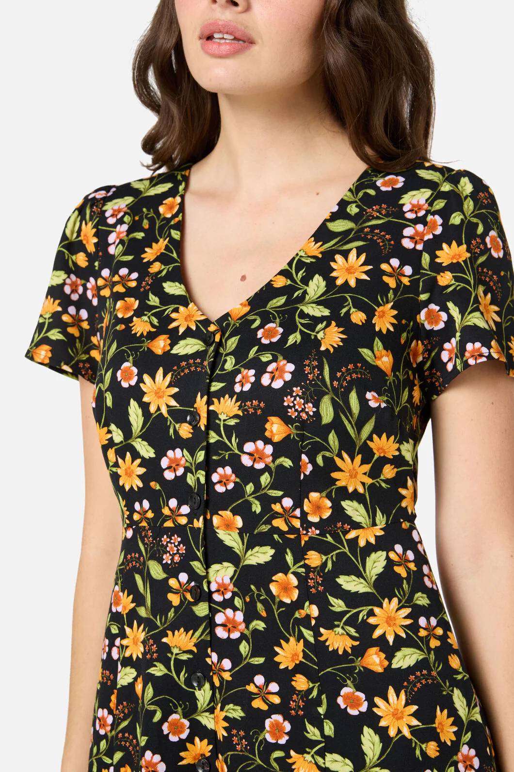 Alyssa Floral Midi Dress - Image 5