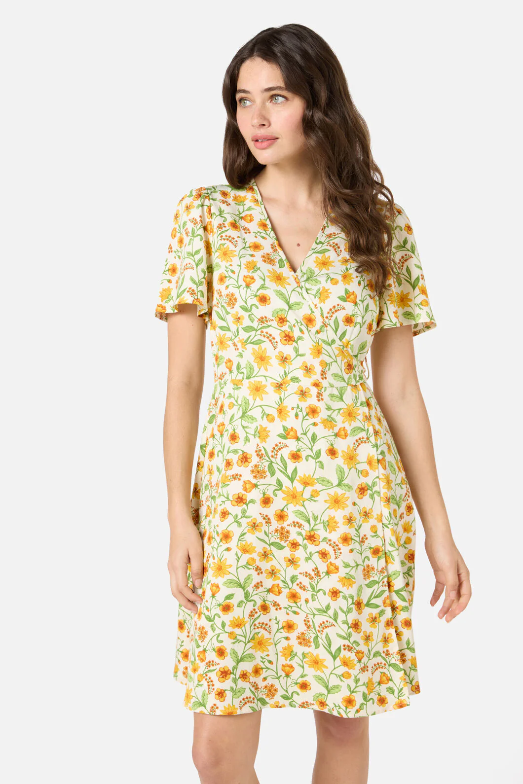 Alyssa Floral Mini Wrap Dress - Image 2