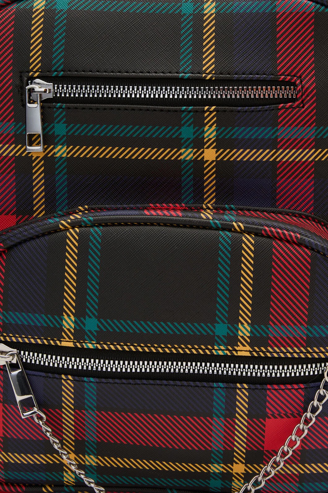 Anarchic Tartan Chain Backpack - Image 4