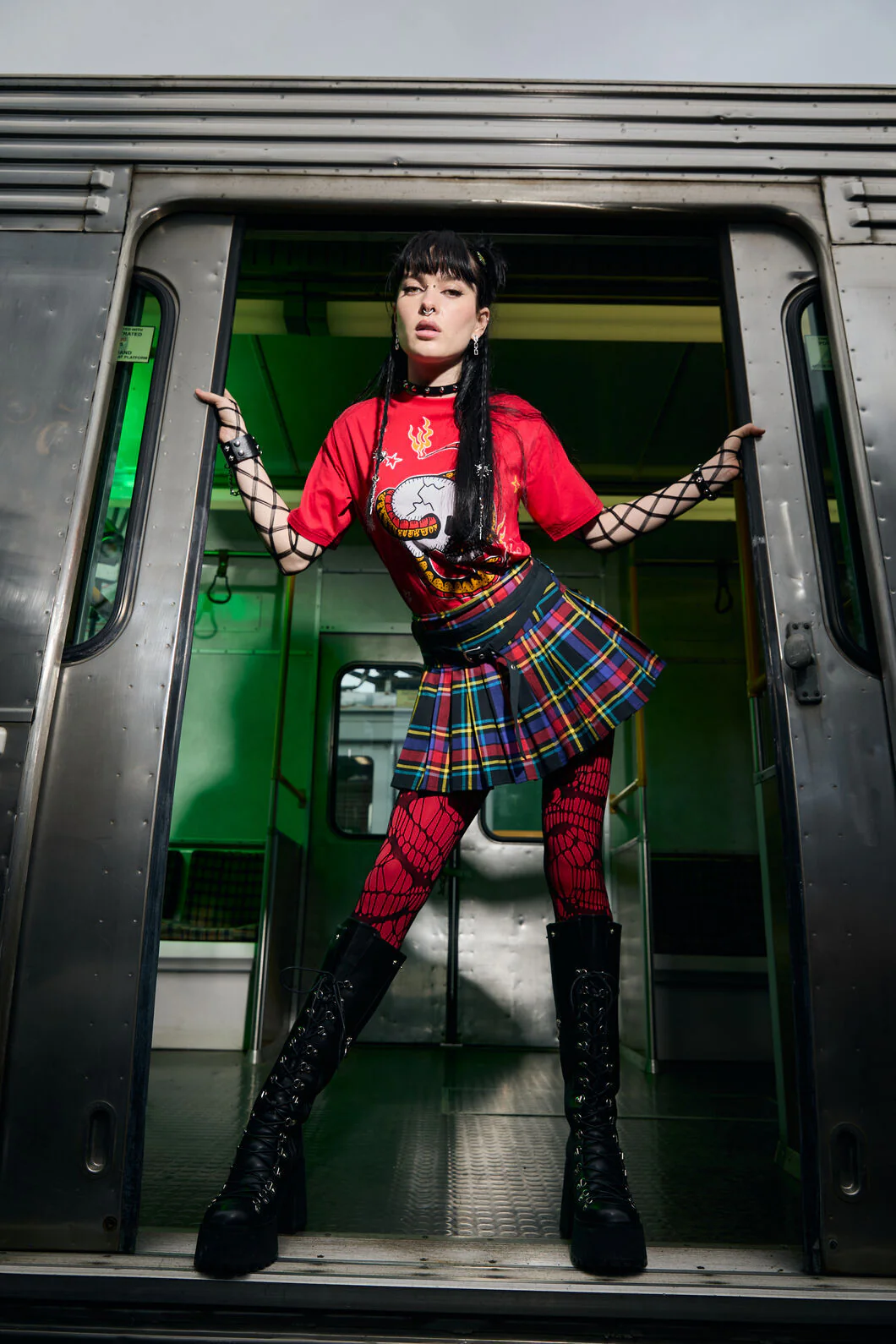 Anarchic Tartan Skort - Image 2
