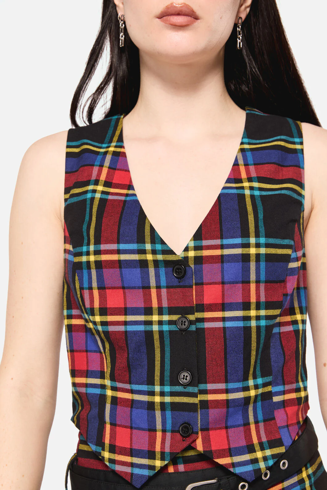Anarchic Tartan Vest - Image 7