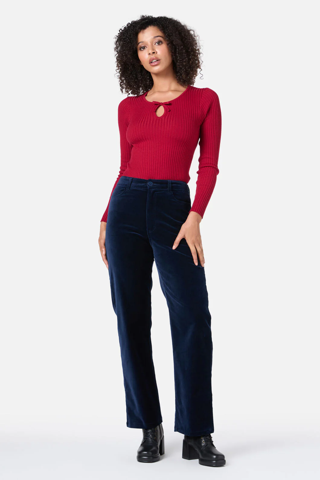 Anna Bow Knit Top - Image 2