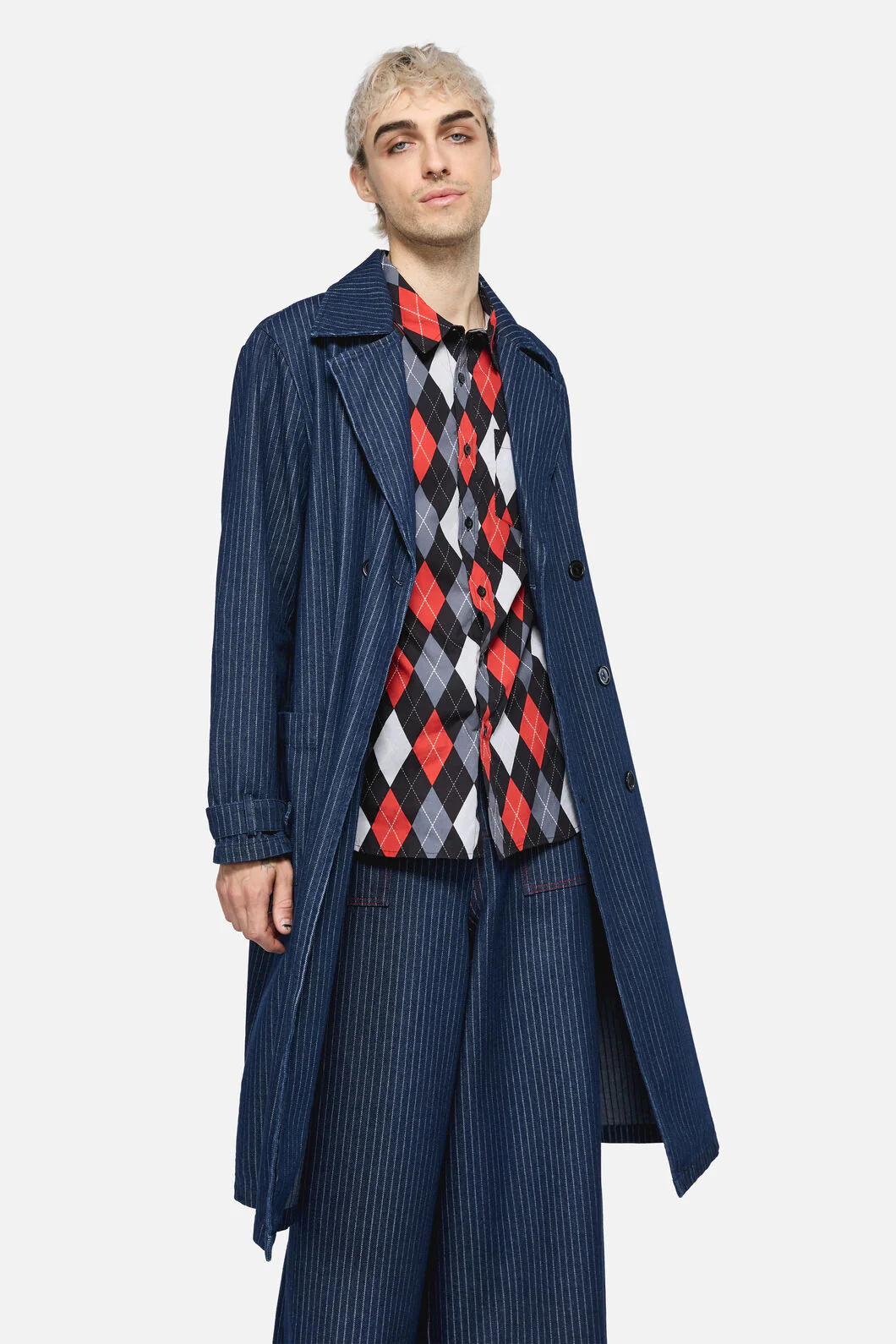 Anon Pin Stripe Coat - Image 2