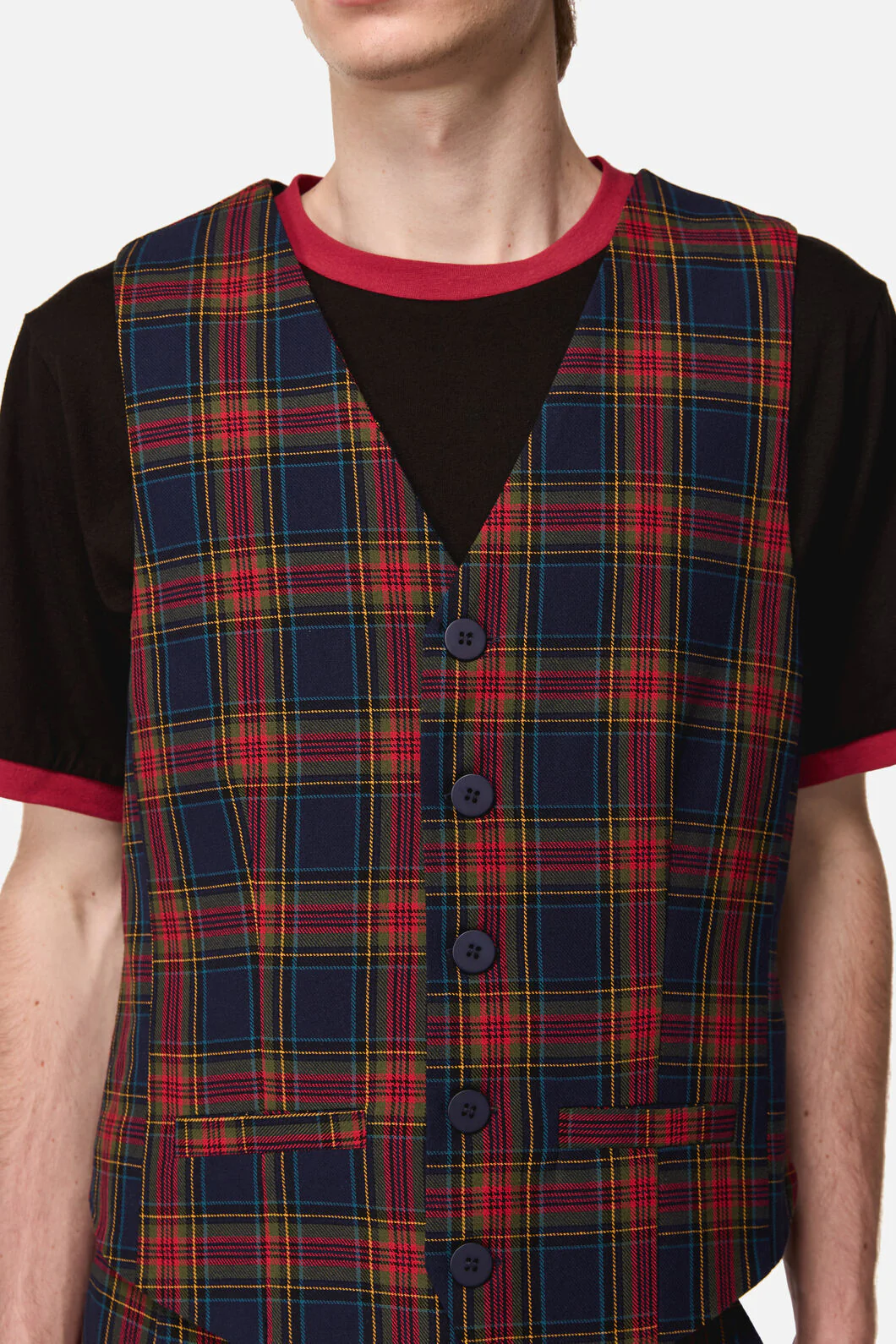 Antler Check Vest - Image 6