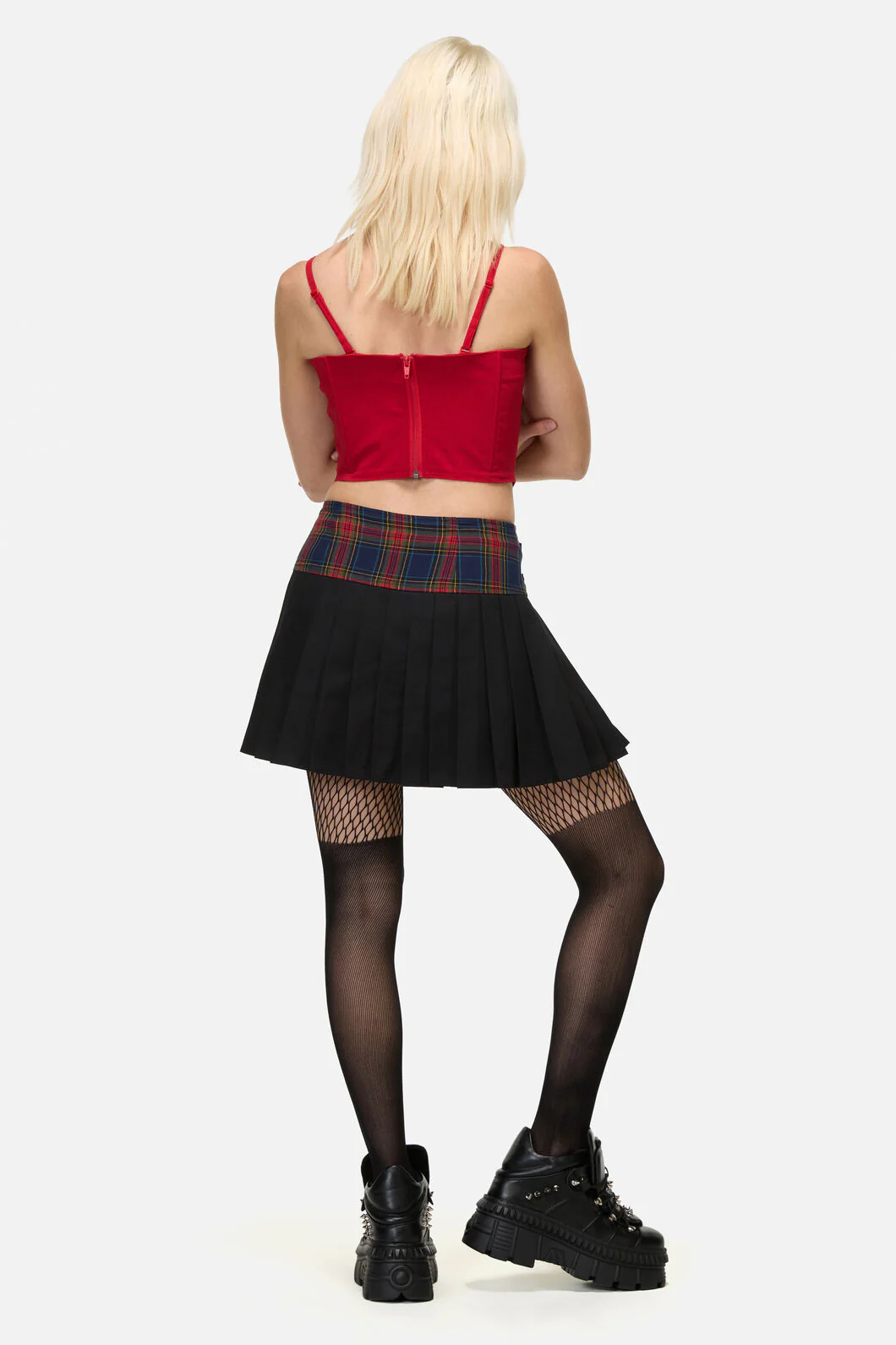 Antler Goth Tartan Skort - Image 5