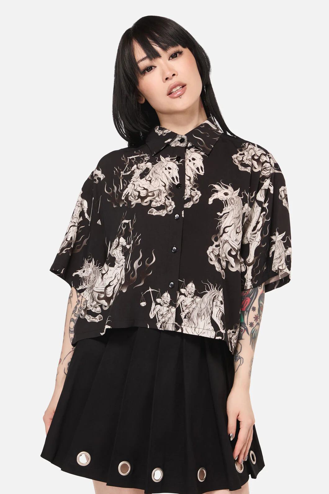 Apocalypse Goth Boxy Blouse