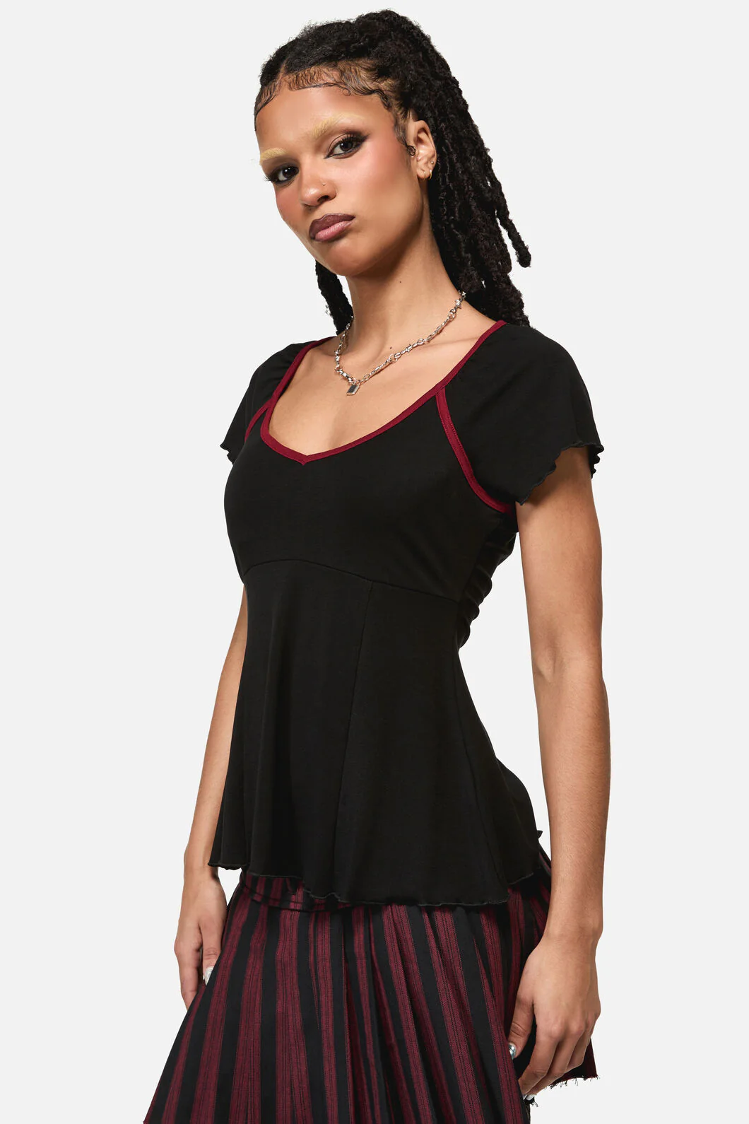 Apothecarius Cut Out Goth Top - Image 2