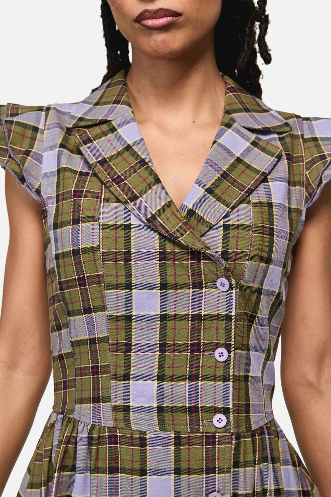 Apothecarius Goth Tartan Dress - Image 5