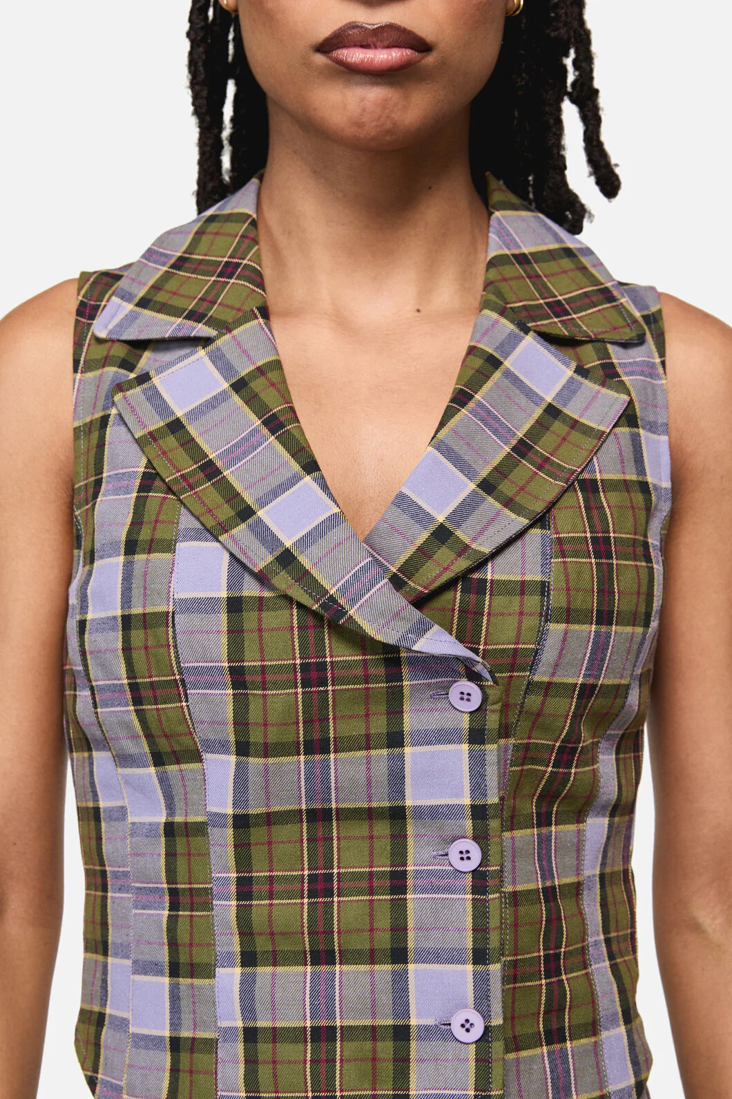 Apothecarius Goth Tartan Vest - Image 5