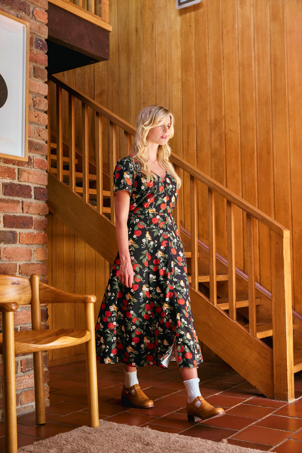 Apple Blossom Midi Dress - Image 2