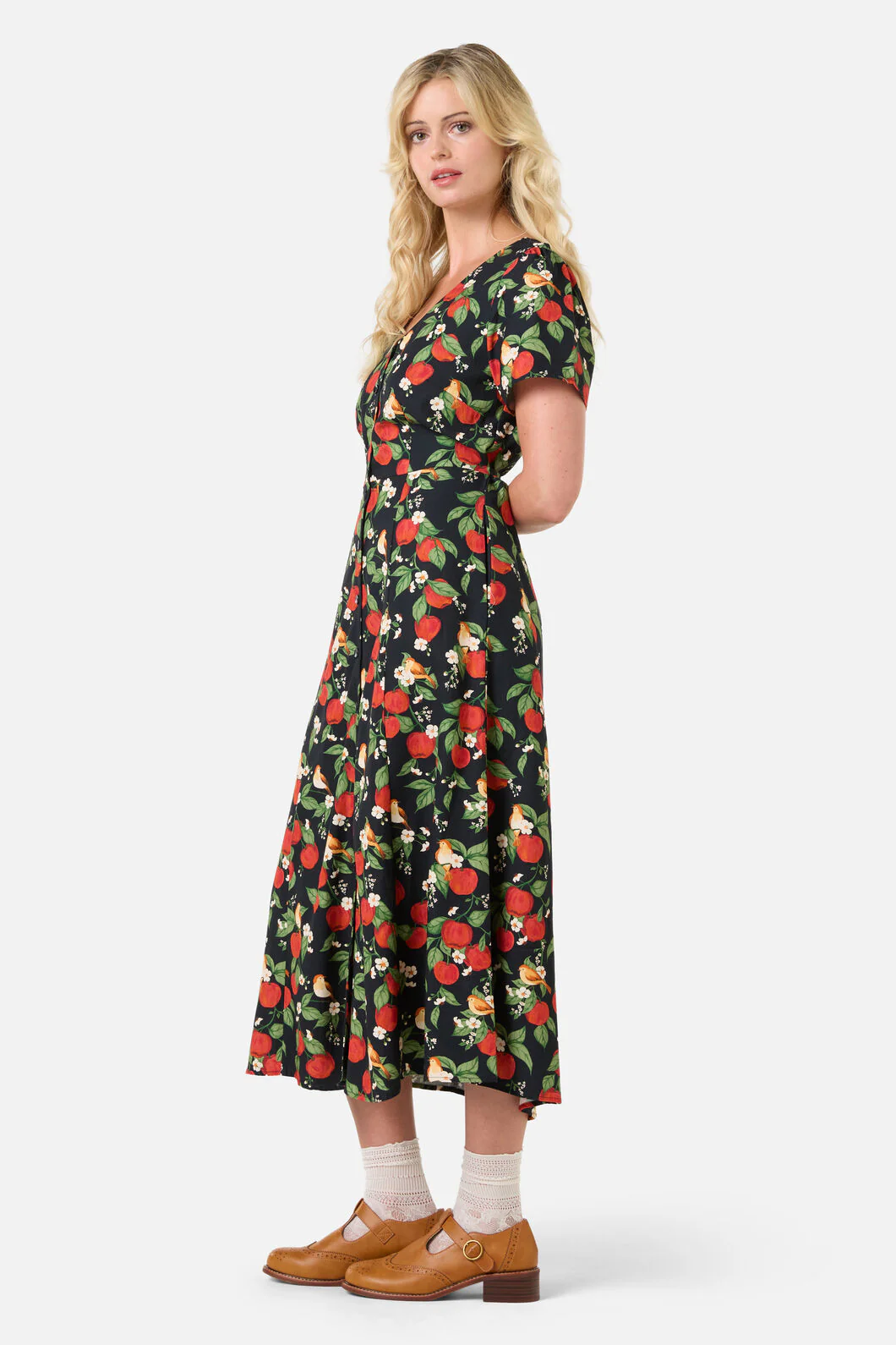 Apple Blossom Midi Dress - Image 4