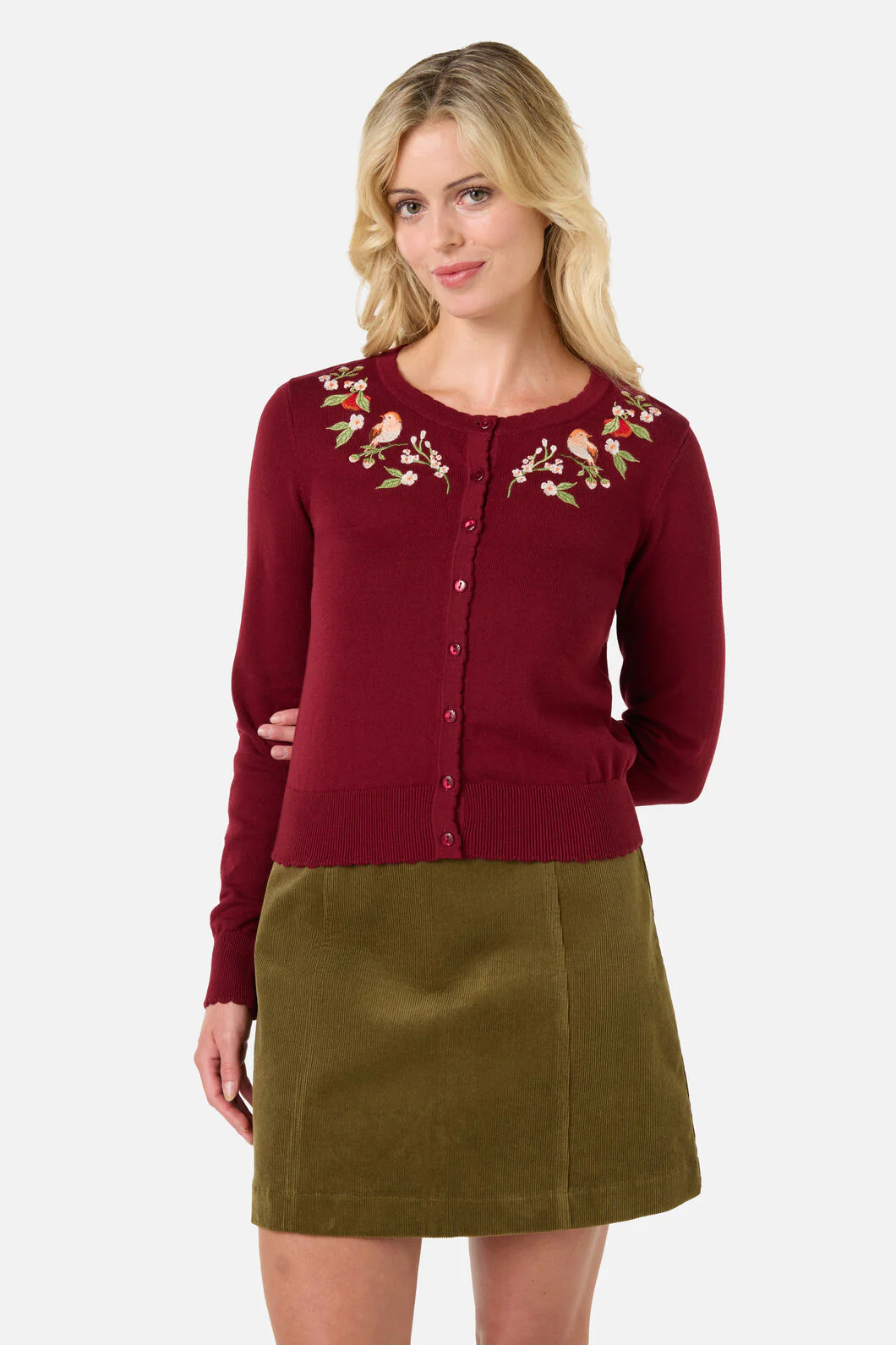 Apple & Robin Emb Cardigan - Image 2