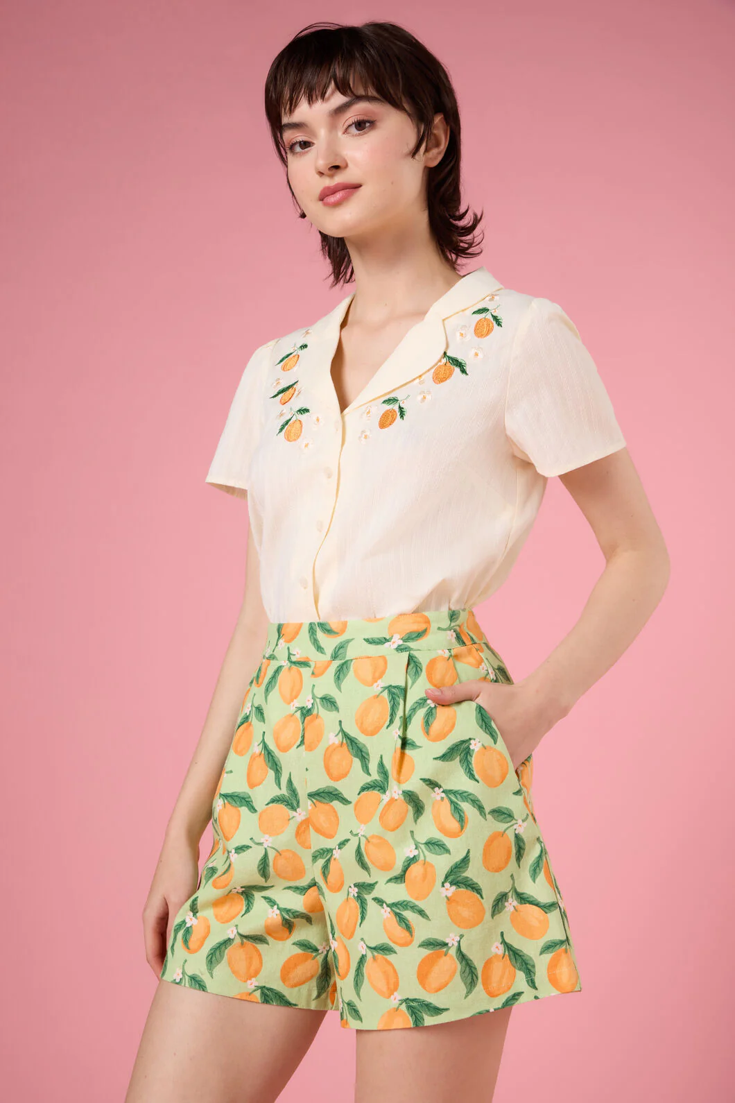 Apricots Embroidered Blouse - Image 2