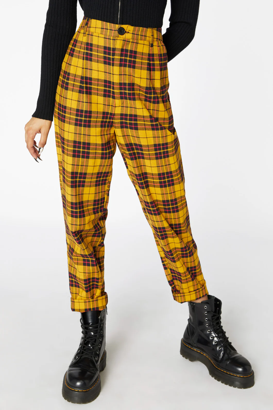 Arcana Tartan Pleated Pant - Image 6