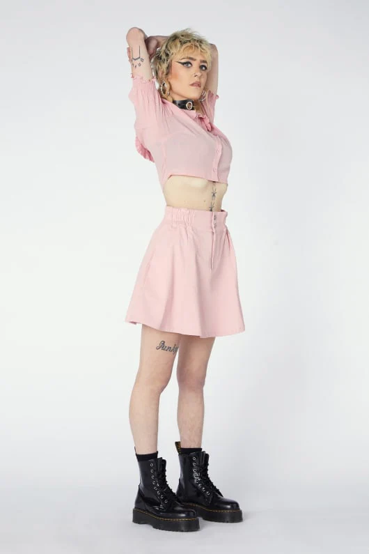 As If Drill Skater Skirt - Image 3