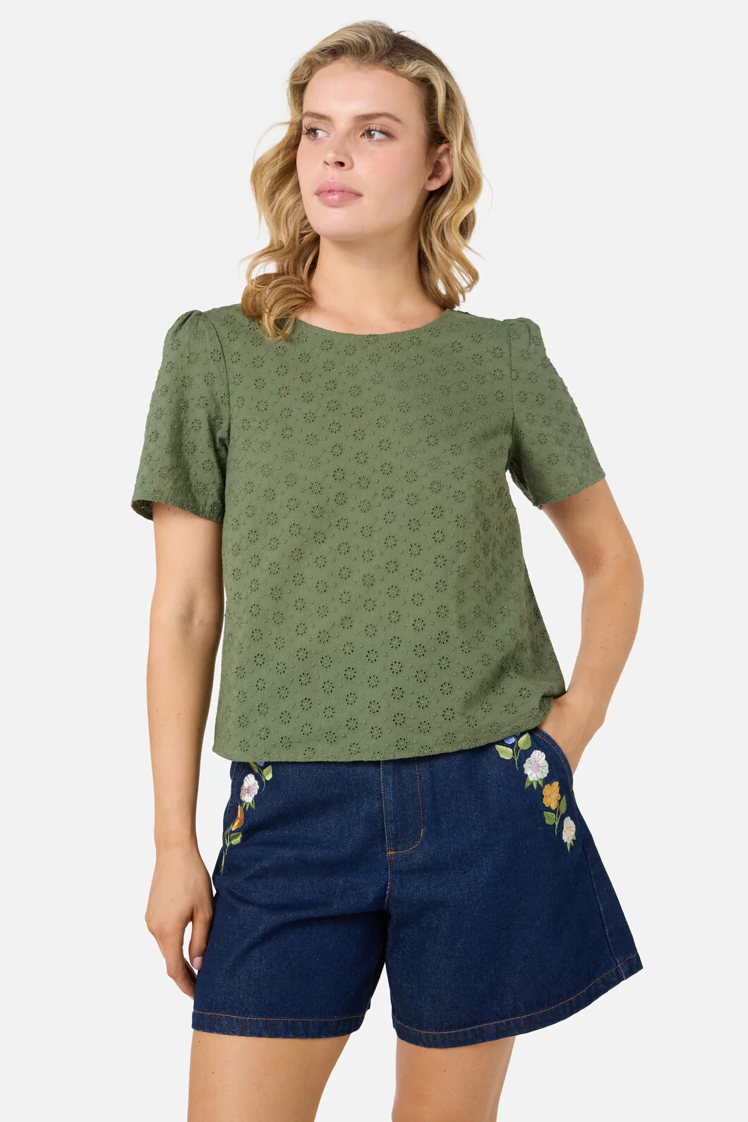 Asher Broderie Top