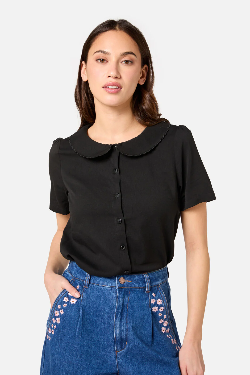 Aster Short Sleeve Blouse - Image 7
