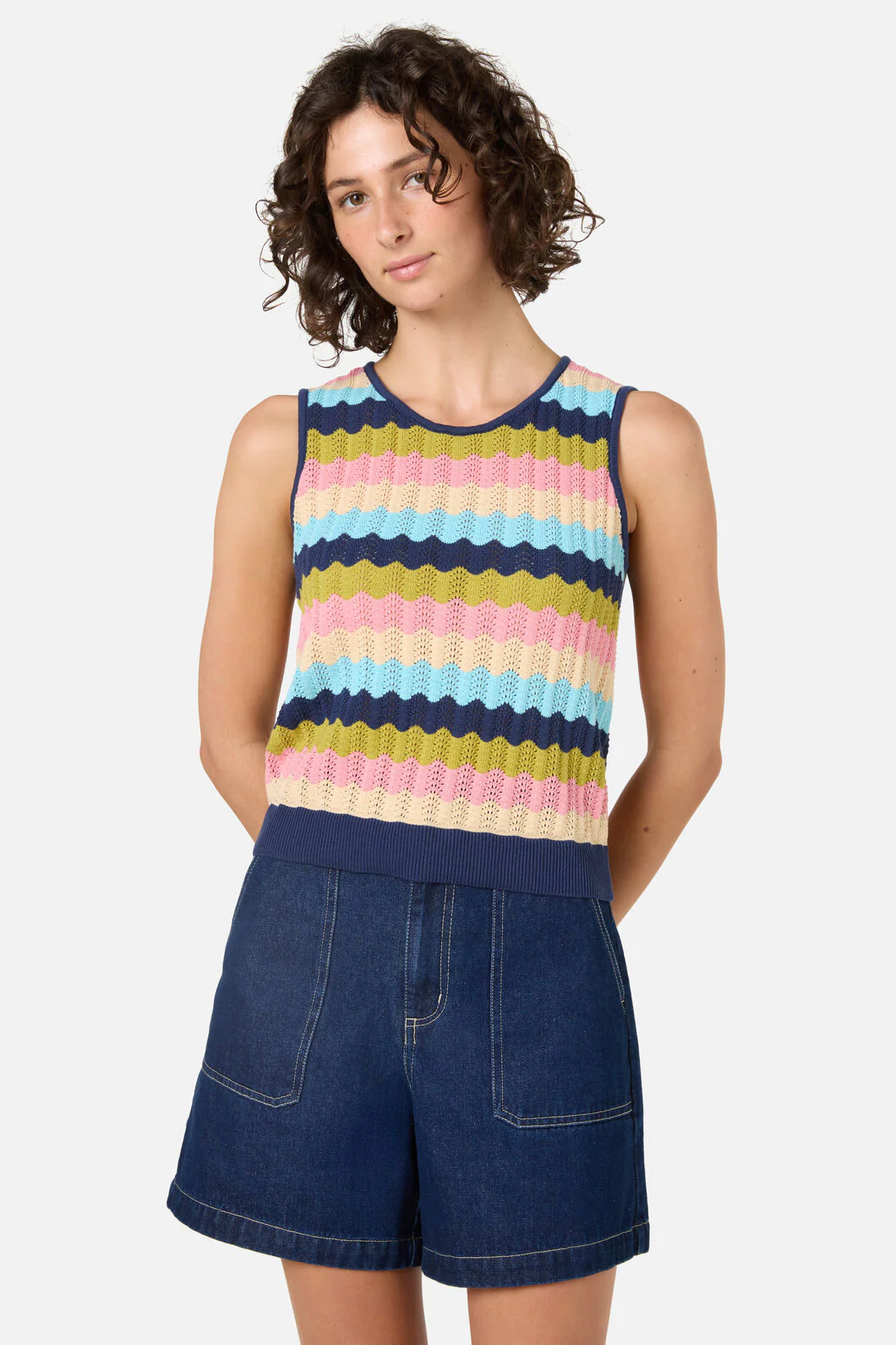 Ava Stripe Knit Tank
