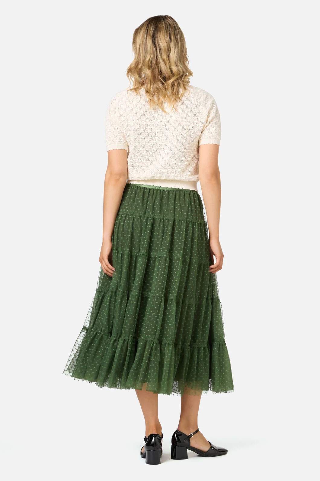 Avery Tulle Midi Skirt - Image 4