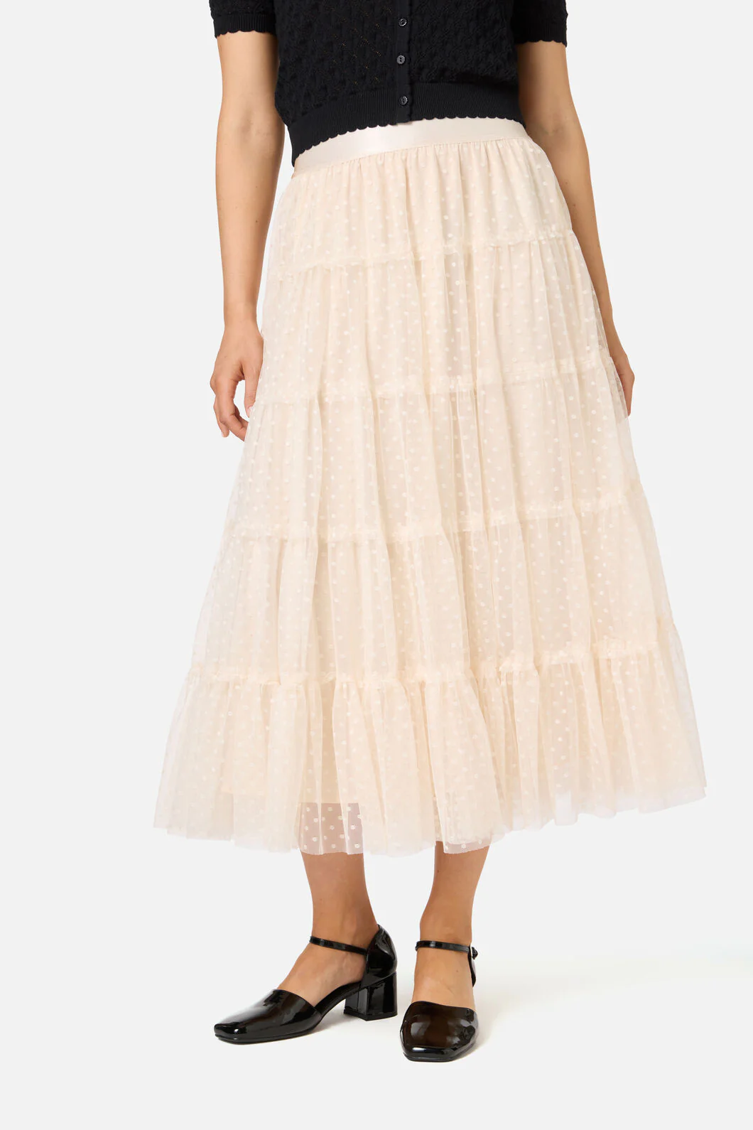 Avery Tulle Midi Skirt - Image 7
