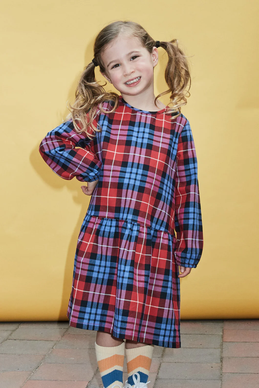 Babe Check Kids Dress - Image 2