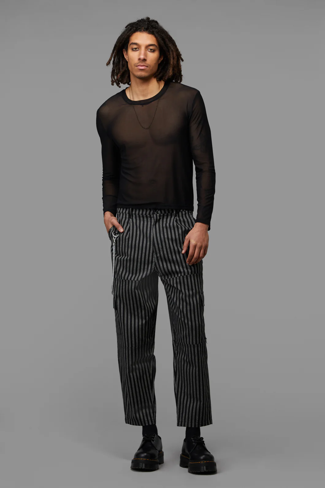 Back Alley Long Sleeve Mesh Top - Image 2