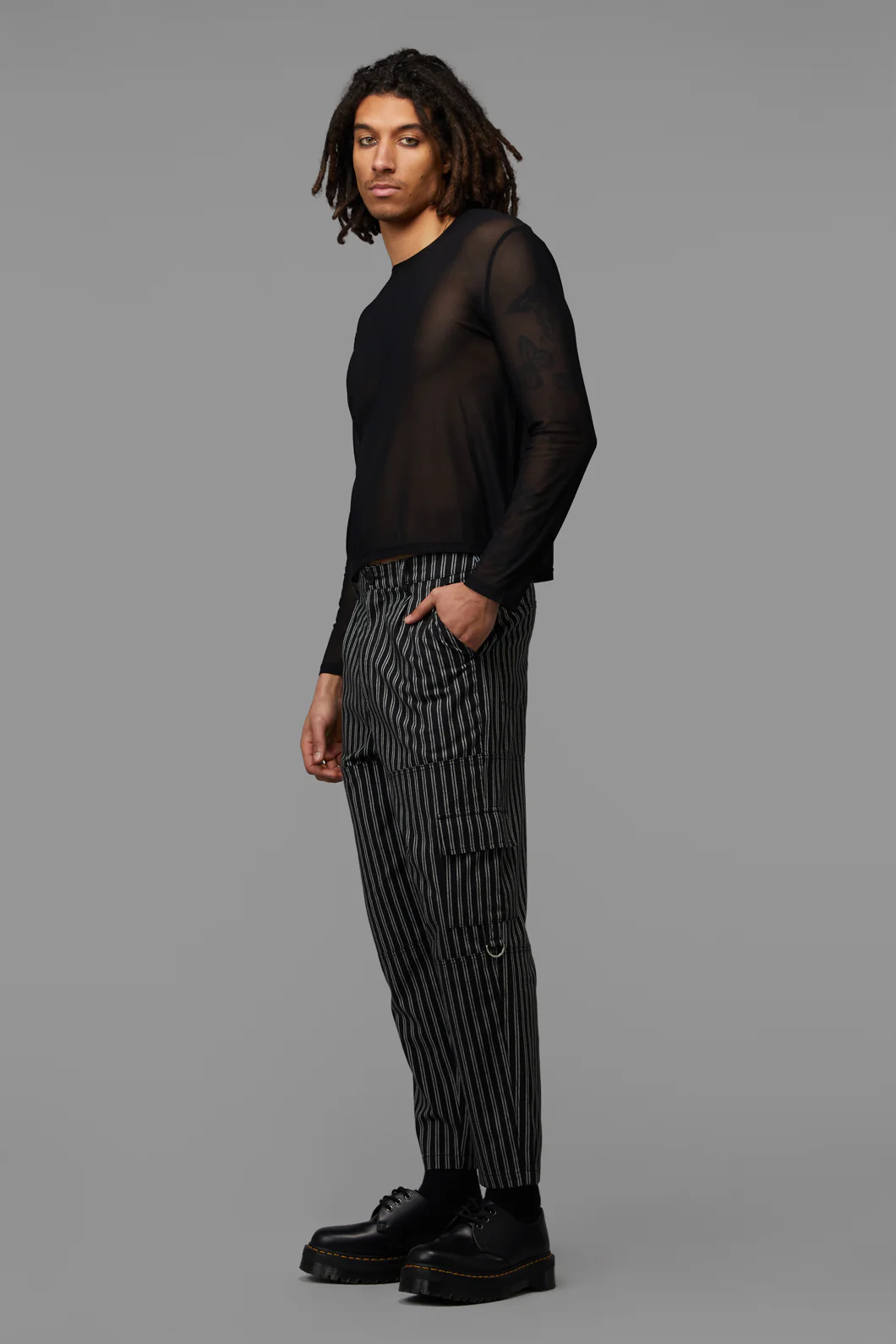 Back Alley Long Sleeve Mesh Top - Image 3