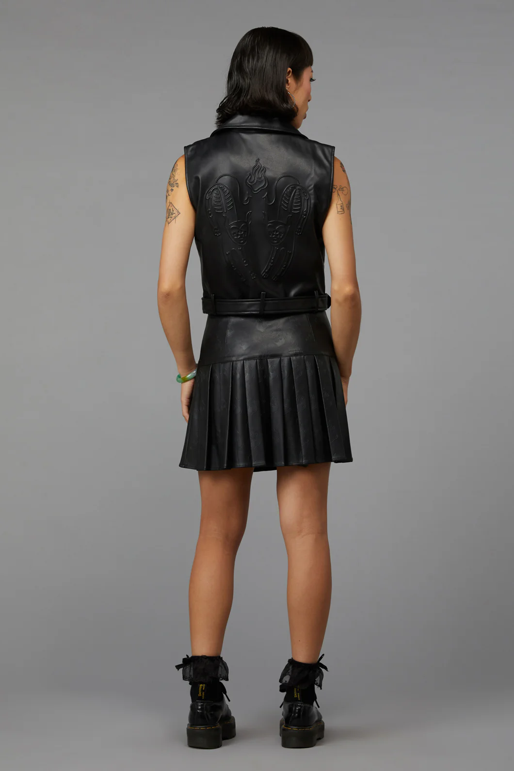 Back At It PU Biker Vest - Image 4