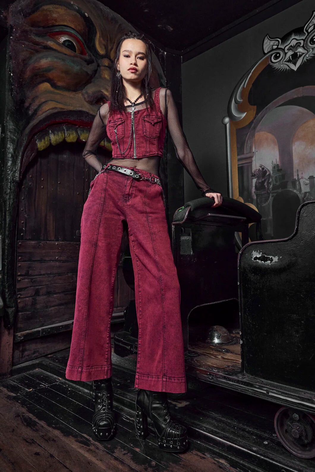 Barb Denim Corset Top - Image 4