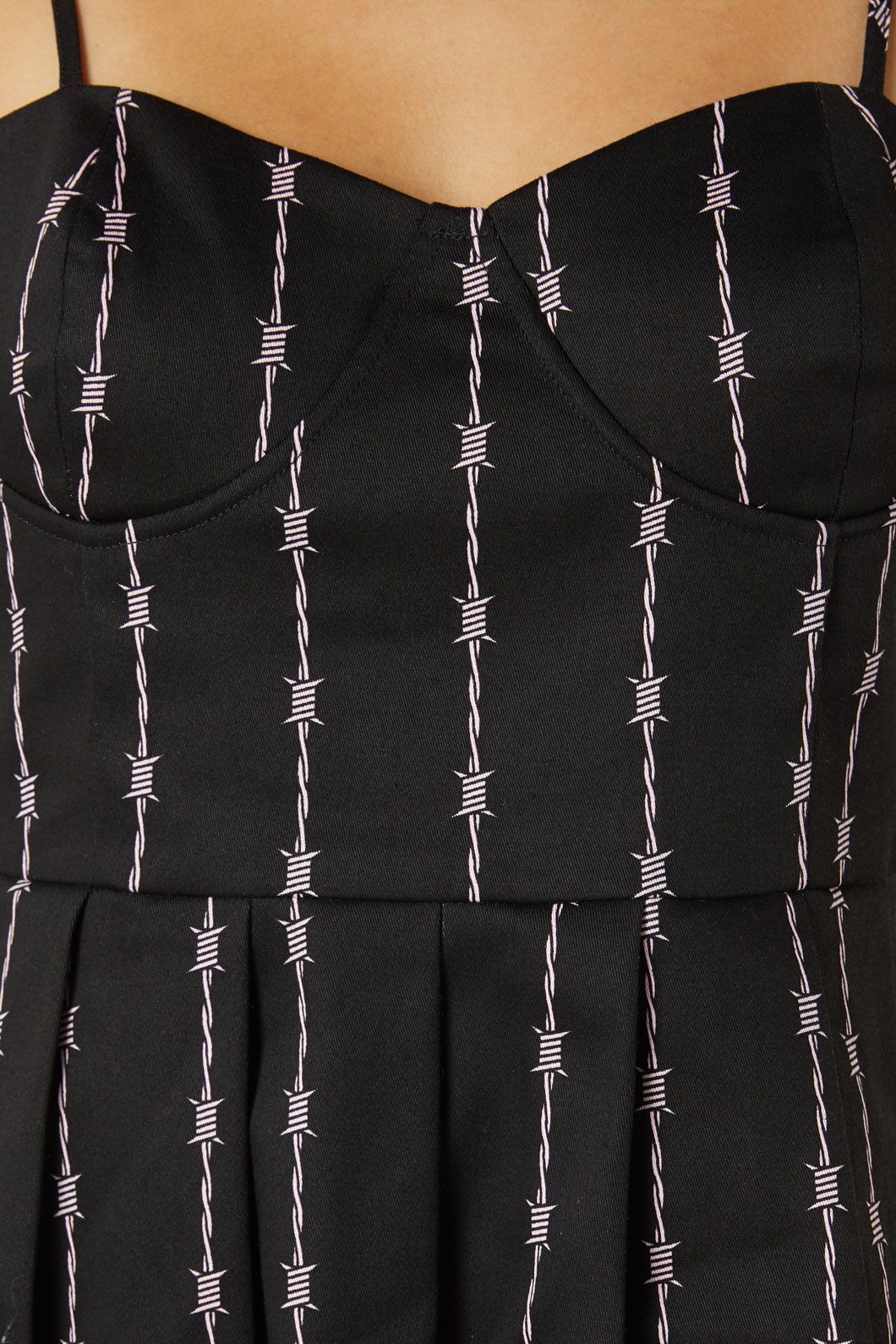 Barb Wire Bustier Pleated Dress - Image 5